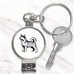 Siberian Husky Nail Clippers Key Chain