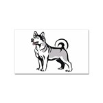 Siberian Husky Sticker (Rectangular)