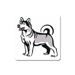 Siberian Husky Magnet (Square)