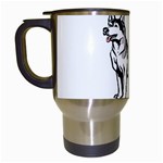 Siberian Husky Travel Mug (White)