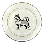 Siberian Husky Porcelain Plate