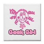 Geek Girl Tile Coaster