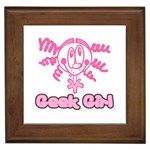 Geek Girl Framed Tile