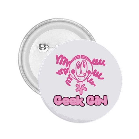 Geek Girl 2.25  Button from ArtsNow.com Front