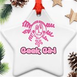 Geek Girl Ornament (Star)