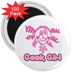 Geek Girl 3  Magnet (100 pack)