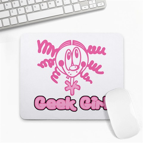Geek Girl Large Mousepad from ArtsNow.com Front