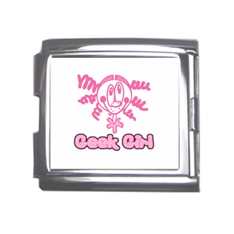 Geek Girl Mega Link Italian Charm (18mm) from ArtsNow.com Front