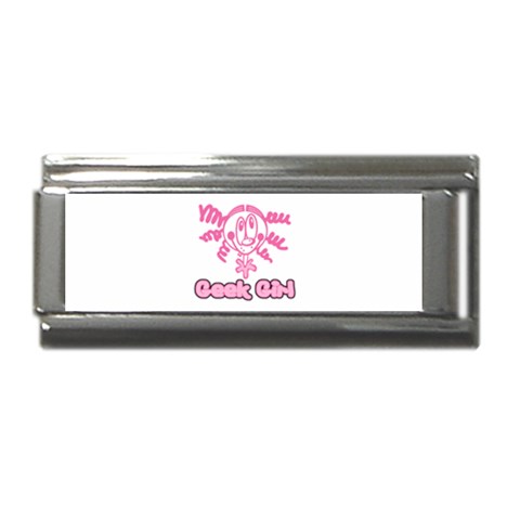 Geek Girl Superlink Italian Charm (9mm) from ArtsNow.com Front