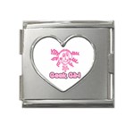 Geek Girl Mega Link Heart Italian Charm (18mm)