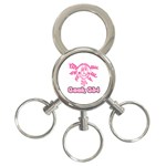 Geek Girl 3-Ring Key Chain