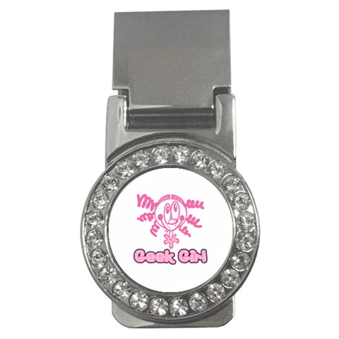 Geek Girl Money Clip (CZ) from ArtsNow.com Front