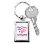Geek Girl Key Chain (Rectangle)