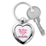 Geek Girl Key Chain (Heart)