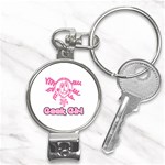 Geek Girl Nail Clippers Key Chain