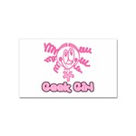 Geek Girl Sticker (Rectangular)