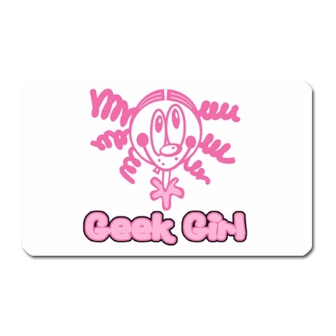 Geek Girl Magnet (Rectangular) from ArtsNow.com Front