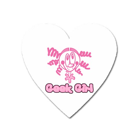 Geek Girl Magnet (Heart) from ArtsNow.com Front