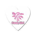 Geek Girl Magnet (Heart)