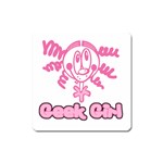 Geek Girl Magnet (Square)