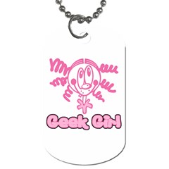 Geek Girl Dog Tag (Two Sides) from ArtsNow.com Front