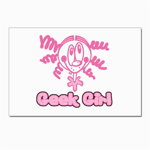 Geek Girl Postcards 5  x 7  (Pkg of 10) from ArtsNow.com Front