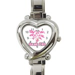 Geek Girl Heart Italian Charm Watch