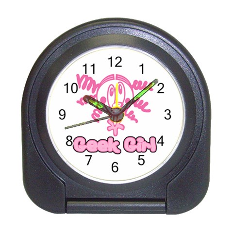 Geek Girl Travel Alarm Clock from ArtsNow.com Front