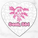 Geek Girl Jigsaw Puzzle (Heart)