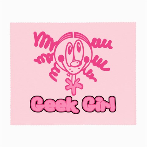 Geek Girl Glasses Cloth from ArtsNow.com Front