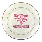 Geek Girl Porcelain Plate
