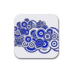 Trippy Blue Swirls Drink Coasters 4 Pack (Square)