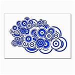 Trippy Blue Swirls Postcard 4 x 6  (10 Pack)