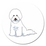 Bichon Frisé Magnet 5  (Round)