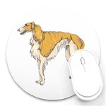 Borzoi Round Mousepad
