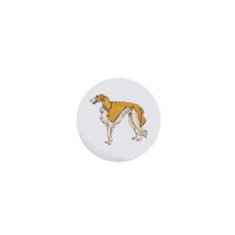 Borzoi 1  Mini Button from ArtsNow.com Front