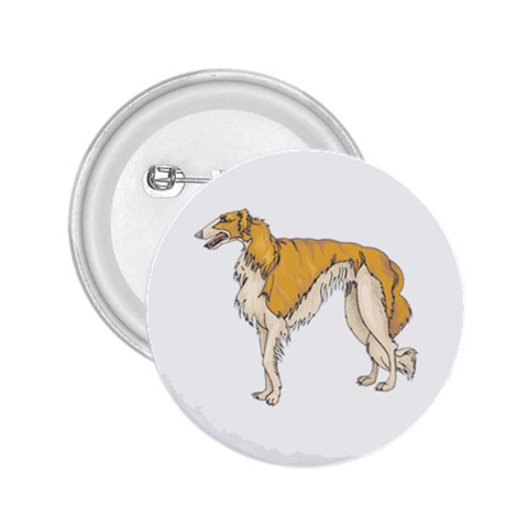Borzoi 2.25  Button from ArtsNow.com Front
