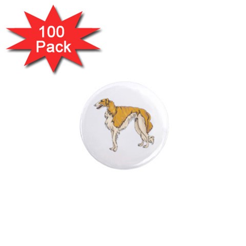 Borzoi 1  Mini Magnet (100 pack)  from ArtsNow.com Front