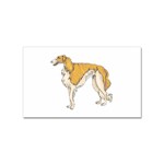 Borzoi Sticker Rectangular (10 pack)