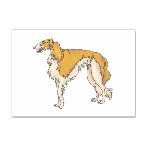 Borzoi Sticker A4 (10 pack) from ArtsNow.com Front