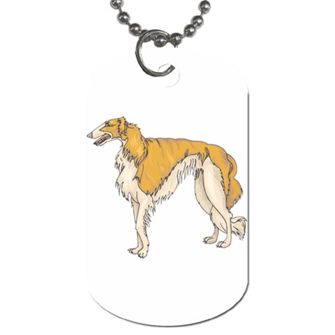 Borzoi Dog Tag (Two Sides) from ArtsNow.com Front