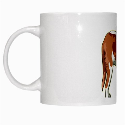 St. Bernard White Mug from ArtsNow.com Left