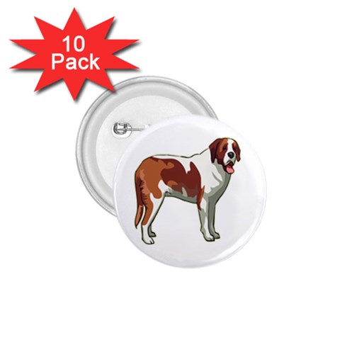 St. Bernard 1.75  Button (10 pack)  from ArtsNow.com Front