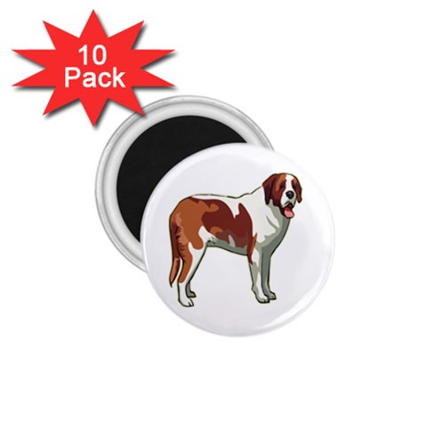 St. Bernard 1.75  Magnet (10 pack)  from ArtsNow.com Front