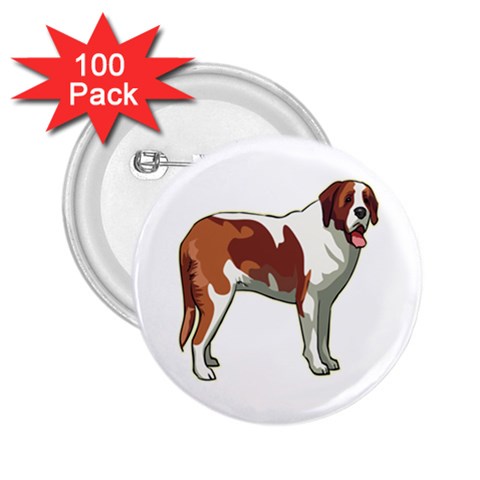 St. Bernard 2.25  Button (100 pack) from ArtsNow.com Front