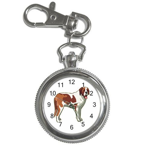 St. Bernard Key Chain Watch from ArtsNow.com Front