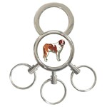 St. Bernard 3-Ring Key Chain