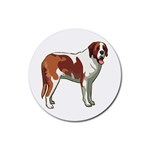 St. Bernard Rubber Round Coaster (4 pack)