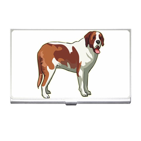 St. Bernard Business Card Holder from ArtsNow.com Front