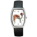 St. Bernard Barrel Style Metal Watch